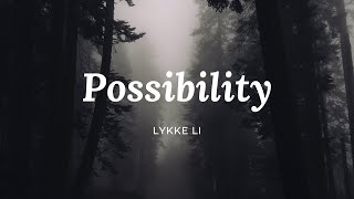 Lykke Li  Possibility Piano and Violin [upl. by Lativa82]