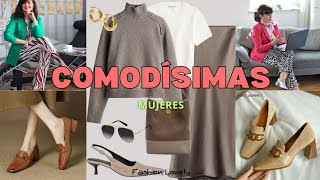 Moda señoras con ZAPATOS CÓMODOSMODA 2025 [upl. by Atener]