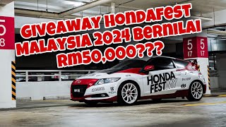 Giveaway HondaFest Malaysia 2024 bernilai rm50000 [upl. by Ailin524]