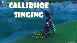 You can hear Callirhoe singing in Springvale after 41 Event  Genshin Impact [upl. by Columbine]