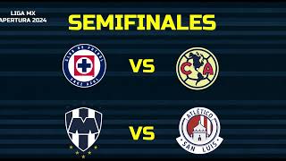 SEMIFINALES HORARIOS FECHAS Y CANALES LIGA MX APERTURA 2024 [upl. by Eachelle]