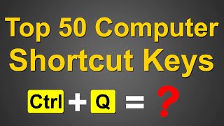 Top 50 Computer Keyboard Shortcut Keys  Computer Shortcut Keys  Top Keys  Best Keys  AlphaRez [upl. by Curtis]