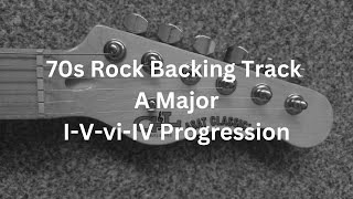 Rock Backing Track A Major IVviIV Progression 138BPM [upl. by Nitsraek840]