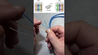 How to crimp RJ45 shorts crimping rj45 ethernet tools [upl. by Olvan]