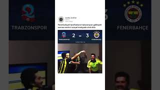 Fenerbahceli Taraftarların gol sevinci viral oldu fenerbahçe trabzonspor [upl. by Othilia]