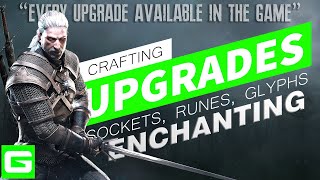 The Witcher 3 Upgrade Guide for Beginners  Crafting Runes Glyphs Sockets amp Enchanting [upl. by Domingo]