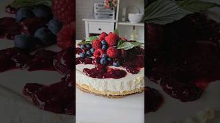 Sommerlicher Quarkkuchen OHNE BACKEN  wunderbar cremig  einfaches Rezept [upl. by Hnoj]