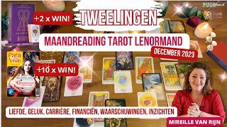 STERRENBEELD TWEELINGEN MAANDVOORSPELLING DECEMBER 2023 TAROT LENORMAND MIREILLE VAN RIJN [upl. by Navinod634]