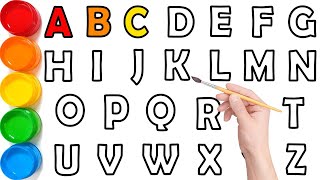 ABC for Kids  Phonics song  Learn to Draw Alphabet A to Z Step by Step for Kids  KS ART [upl. by Feil]