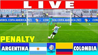 🔴LIVE PENALTY shootout  ARGENTINA vs COLOMBIA I FINAL  COPA AMERICA 2024  REALISTIC PES GAME [upl. by Elimac263]