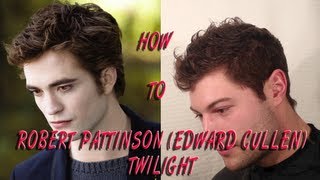 Robert Pattinson Twilight Inspired Hairstyle Tutorial  Mens Hairstyle [upl. by Eeleimaj406]