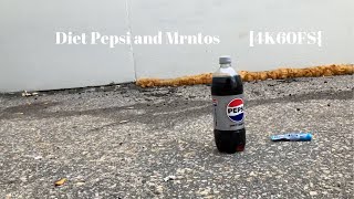 Diet Pepsi and Mentos Experiment Video 4K60FPS [upl. by Bickart623]