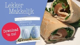 Eiwitrijke Wrap met Zalm  Koolhydraatarme Recepten  Protiplan [upl. by Llewop]