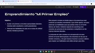 Horas Sociales  Emprendimientos Sociales y proyecto quotMi Primer Empleoquot [upl. by Lleynod986]