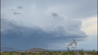 Chasing the Monsoon ⛈️ Thunderstorm Blew Up near Wickenburg AZ  Yarnell AZ [upl. by Anoiuq]