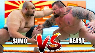 Worlds STRONGEST Man VS SUMO Champion [upl. by Terrel]