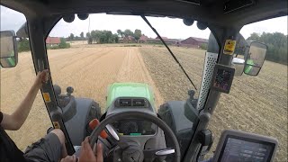 Stoppeln Grubbern Teil 1 Cabview Deutz Fahr 7250 TTV  Köckerling [upl. by Ytsim]