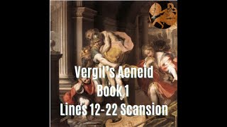 Aeneid Book 1 Lines 1222 Scansion [upl. by Ahsienor]