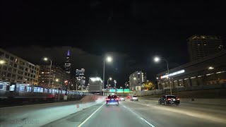 Driving from Schaumburg to downtown Chicago via I290 Eisenhower Expressway [upl. by Ynttirb]