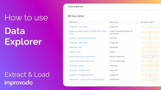 How to use Data Explorer  Extract amp Load [upl. by Rafferty]