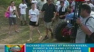 BP Richard Gutierrez at Marian Rivera bumisita sa Davao para sa isang offroad challenge [upl. by Marih280]