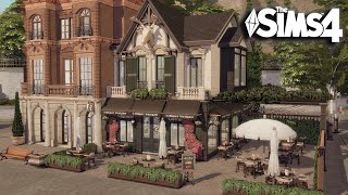 Windenburg Cafe  The Sims 4 speed build [upl. by Atterahs]