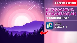 Ibis Paint X Tutorial Menggambar Ilustrasi Pemandangan  How To Draw Illustration On Ibis Paint X [upl. by Antipus]