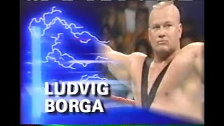 Ludvig Borga in action Wrestling Challenge Oct 10th 1993 [upl. by Atsillak]