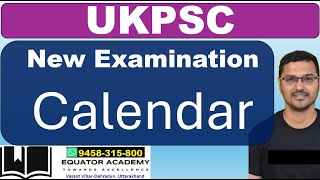 UKPSC New Examination Calendar [upl. by Nilyac]