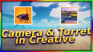 How to get TURRET and CAMERA in FORTNITE [upl. by Rolanda899]