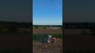 Just two Masseys in a field🔴🎥 farming masseyferguson farmlife satisfying ploughing farmer [upl. by Dena]