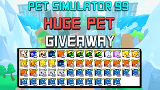 🔴 ROBLOX LIVE  PET SIMULATOR 99  50 HUGE PETS GIVEAWAY [upl. by Primrose]