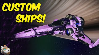 How To Build A Custom Ship No Mans Sky Orbital Update [upl. by Fenelia962]