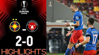 FCSB vs FC Midtjylland 20 Highlights Europa League 2024 [upl. by Eidur765]