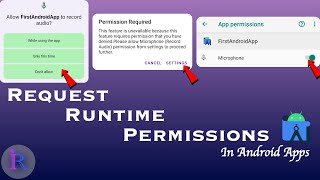 How to Request Runtime Permissions in Android applications  Request permission at runtime [upl. by Atibat]