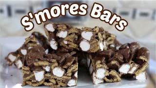 Homemade Smores Bars Recipe with Golden Grahams [upl. by Naeloj]