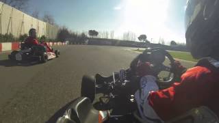 DLT KART on board Pista Le colline Chignolo pò 23022014 [upl. by Lleruj]