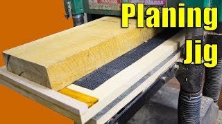 Planing Jig  How to Use Your Planer to Joint Wood  Woodworking Jig [upl. by Hamaso]