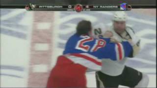 Eric Godard vs Colton Orr Jan 5 2009 [upl. by Esinnej]