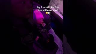 This little baby boy reacts to his first car wash 😂 shorts [upl. by Marni737]