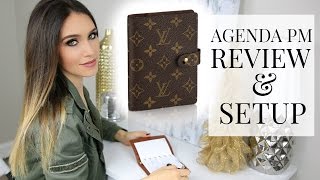 LOUIS VUITTON AGENDA PM REVIEW SETUP amp PLAN WITH ME  Shea Whitney [upl. by Auqeenahs367]