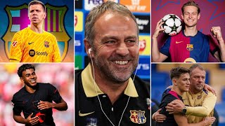 BARCELONA VS YOUNG BOYS  Flick speaks Frenkie de Jong RETURNS Gavi update amp Szczesnys arrival [upl. by Rai987]