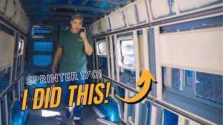 How I framed my Sprinter Van [upl. by Cristi]