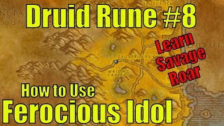 Druid Rune 8 SAVAGE ROAR amp Ferocious Idol  World of Warcraft Classic Season of Discovery [upl. by Selim466]