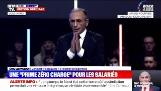 Éric Zemmour à Lille  Le discours en intégralité [upl. by Noremac252]