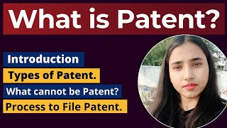 What is Patent Patent details in Hindi [upl. by Orva]