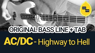 ACDC  Highway to Hell CORRECT BASS LINE  TAB cover [upl. by Sibell]