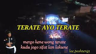 LAGU SHOLAWAT PSHT teks dan lirik quotTERATE AYO TERATE quot [upl. by Leodora]