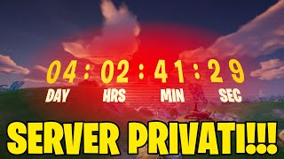 SERVER PRIVATI E 4 GIORNI ALL EVENTO DI MEZZA STAGIONE  Fortnite [upl. by Ramedlav]