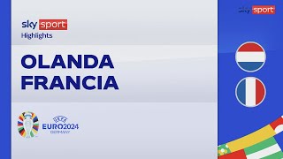 OlandaFrancia 00 gli highlights degli Europei 2024 [upl. by Odey]